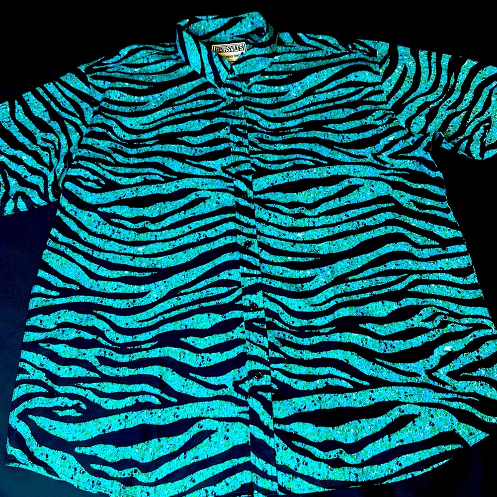 RSVLTS The Roosevelts Tiger King RARE Button Down Kunuflex Shirt XXL 2XL NWOT